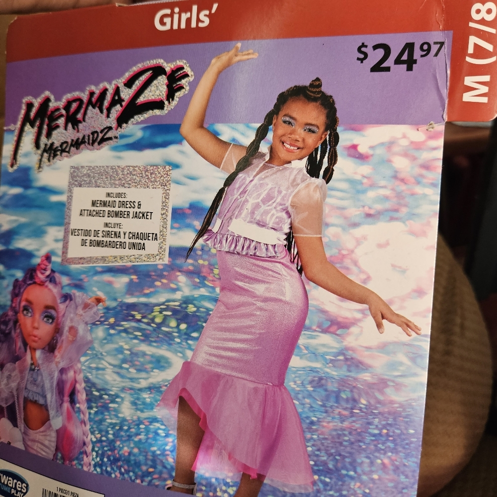 Mermaze Mermaid 2 Kishiko Child Costume M(7/8) BRAND NEW Medium Halloween